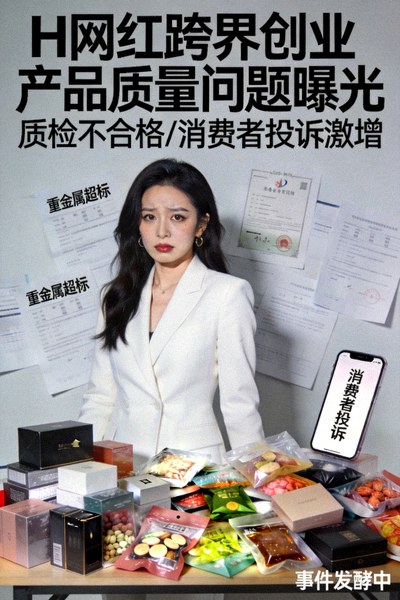 H网红跨界创业，产品被曝质量问题